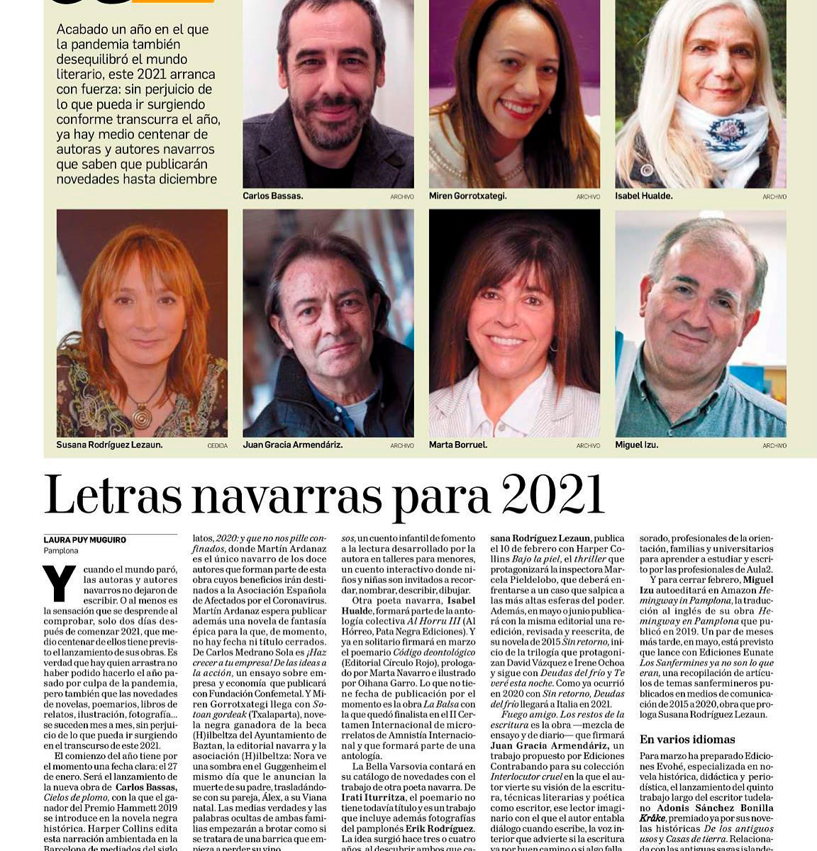 Diario de Navarra. Anuncio de Que paren la rotativa.